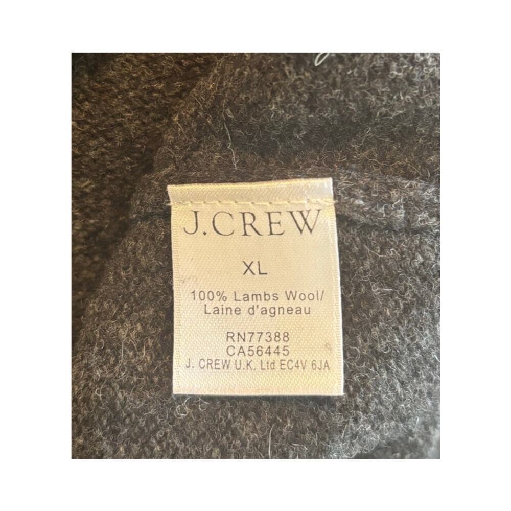 JCrew Mens 100% Lambswool Charcoal Sweater - Picture 4 of 4